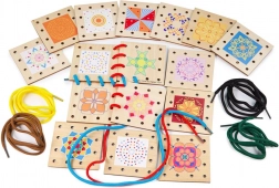 Bigjigs Toys images à lacer en bois