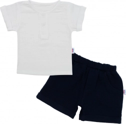 Ensemble en mousseline d’allaitement New Baby Summer Nature bleu marine 56 (0–3 mois)