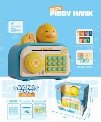 Tirelire électronique pour enfants Kaczuszka en forme de coffre-fort avec PIN et empreinte digitale