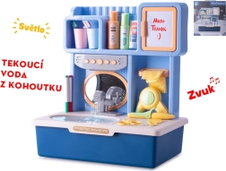 Lavabo interactif pour enfants avec eau courante – bleu
