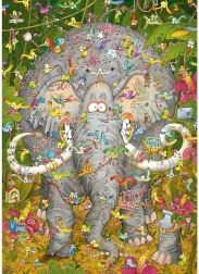 Puzzle Heye Vie d’éléphant 1000 pièces