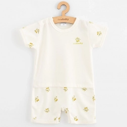 Combinaison d’été pour bébé en coton biologique motif olives New Baby