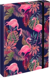 Chemises pour cahiers scolaires A4 Jumbo avec motif flamants BAAGL