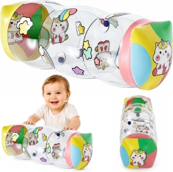 Rouleau gonflable de motricité pour bébé à motif licorne 48 × 20 cm
