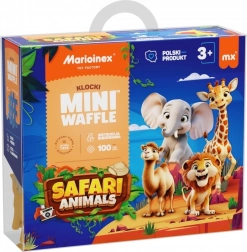 Jeu de construction Mini Waffle - Animaux Safari 100 pcs