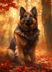 Peinture diamant berger allemand 30 × 40 cm