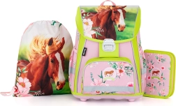 Set scolaire PREMIUM CHEVAL – cartable, trousse et sac