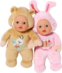 Baby born doudou pour les tout-petits 18 cm – poupée en peluche ourson ou lapin