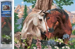 Peinture diamant Harmonie équine 30 × 40 cm