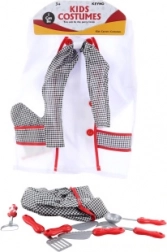 Déguisement de chef pour enfants avec set d’ustensiles