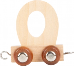 Wagon en bois avec la lettre O pour circuits de train small foot