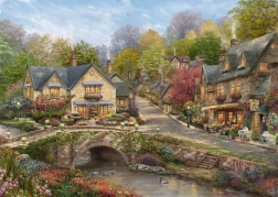 Puzzle Schmidt Été à Cobblestone Village 2000 pièces