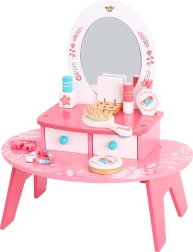 Coiffeuse rose en bois avec miroir TOOKY TOY