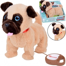 Chien en peluche interactif Benio avec laisse, marche et aboiements