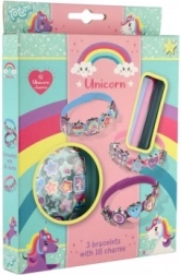 kit créatif de bracelets licorne – 3 bracelets et 18 breloques