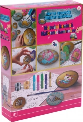 Peinture sur galets – licorne scintillante