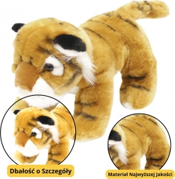 Tigre en peluche marron 25 cm