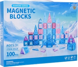 Jeu de construction magnétique ICE SNOW, 100 pièces