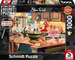 schmidt secret puzzle sur la table de cuisine 1000 pièces
