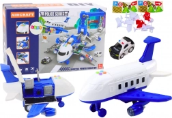 Avion de police interactif 2‑en‑1 DIY avec commissariat