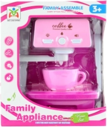 Cafetière pour enfants rose à piles