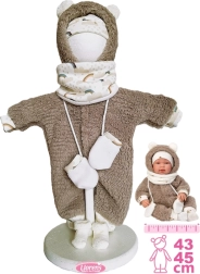 Llorens tenue pour poupée New Born 43–45 cm, ensemble 5 pièces