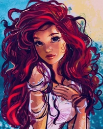 Norimpex peinture diamant fille aux yeux bruns 30x40cm