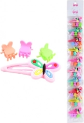 Set d’accessoires pour cheveux – barrette à papillons et mini pinces (lot de 10)