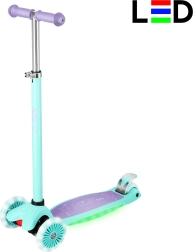 Trottinette enfant à trois roues avec LED NILS Fun HLB1310 violet