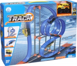 Circuit de course magnétique avec voiture à inertie