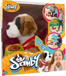 Saint-bernard interactif Samby – chien en peluche qui marche en laisse