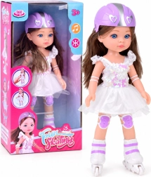 Poupée interactive en rollers de 35 cm