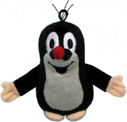 Taupe en peluche avec boucle 8 cm