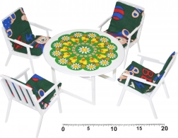 Ensemble table et 4 chaises pour poupées