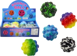Balle colorée à picots 6,5 cm – jouet anti-stress rebondissant et à presser