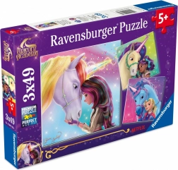 Puzzle 3×49 pièces RAVENSBURGER – UNICORN ACADEMY (Académie des licornes)