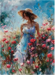 Puzzle Coquelicots 1000 pièces