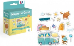 jeu magnétique chat en voyage – magnets créatifs pour enfants
