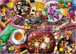 Puzzle Table de couture 2000 pièces Educa