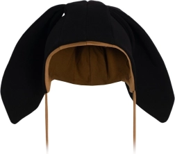 Bonnet en coton pour enfants avec oreilles New Baby Favorite noir