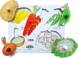 Just Jigsaws puzzle en bois Éplucher et couper – 6 pièces