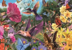 Puzzle Le monde des colibris et des papillons 200 pièces