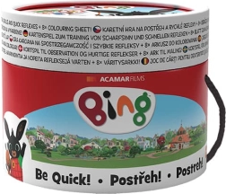 Jeu de cartes RÉFLEXE ! BING en tube (30 cartes)