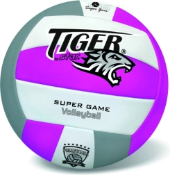 Ballon de volley en cuir Fluo Tiger violet, taille 5