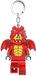 Lego minifigures dragon rouge – porte-clés lumineux avec lampe led