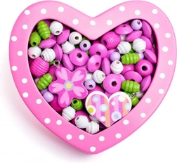 Perles à enfiler set Cœur