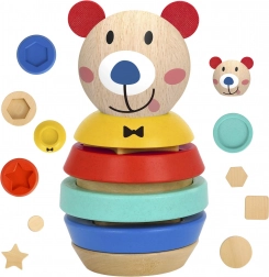 Tour empilable en bois ourson 11 pièces TOOKY TOY