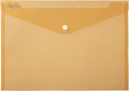 Pochette à bouton-pression A5 Opaline orange