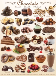 Puzzle Gourmandises au chocolat 1000 pièces