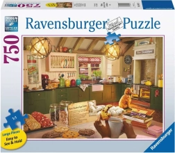 Puzzle Ravensburger Dans la Cuisine Silencieuse 750 Pièces